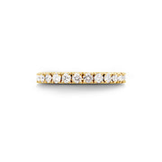 Georgian Inspired 18ct Black Gold Diamond Eternity Wedding Ring