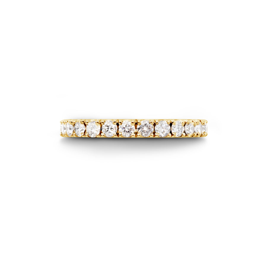Georgian Inspired 18ct Black Gold Diamond Eternity Wedding Ring
