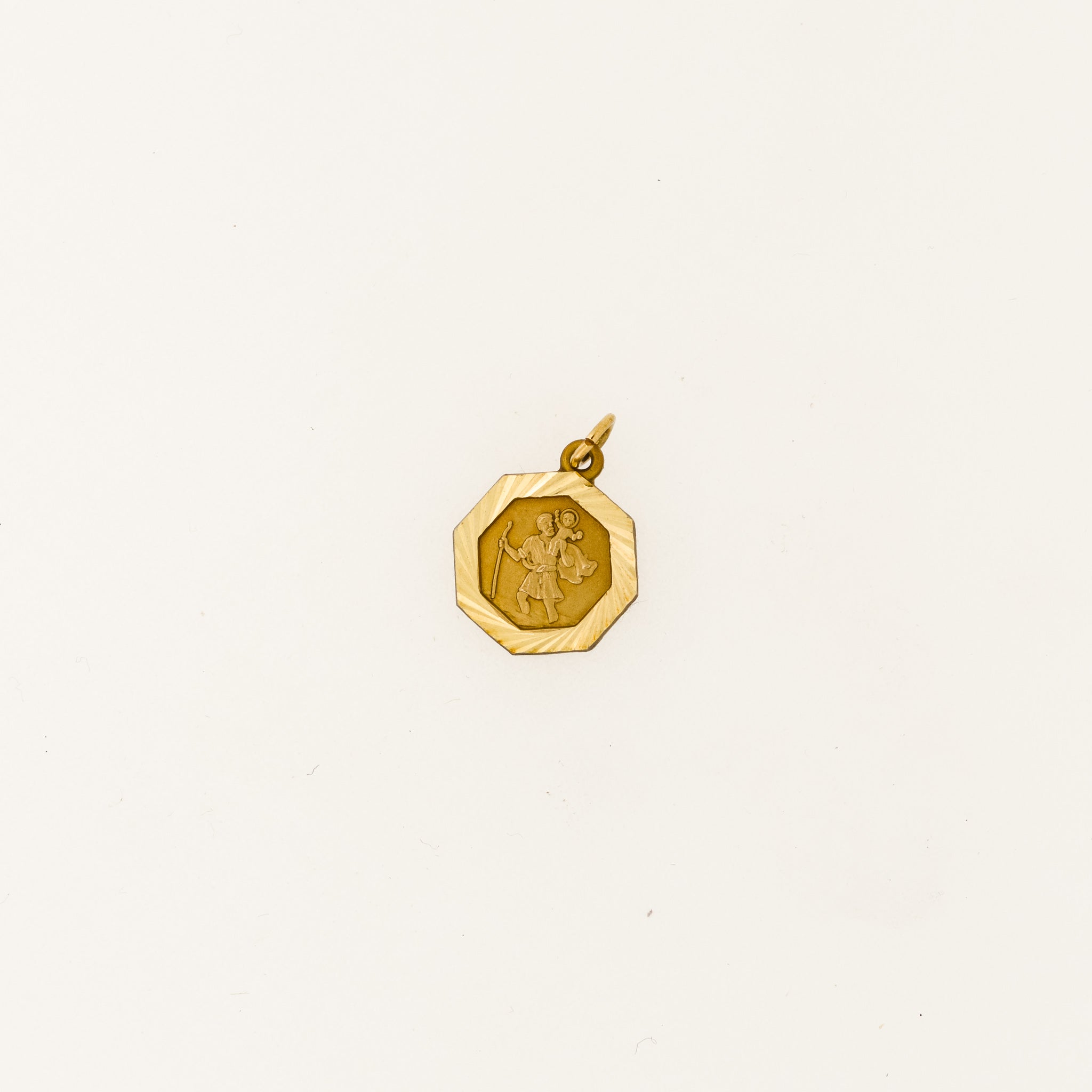 St christopher gold discount charm