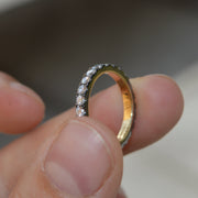 Black Gold Diamond Eternity Ring
