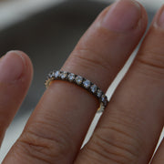 Black Gold Diamond Eternity Ring