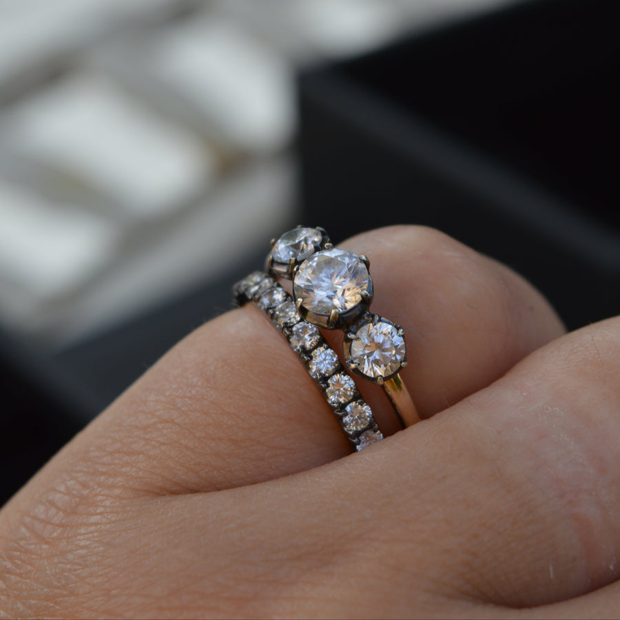 Black Gold Diamond Eternity Ring