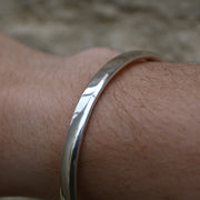 Unisex Bespoke Bangle Handcrafted in Solid Gold or Silver