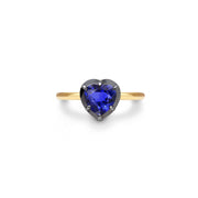 1ct Ruby Heart set in our Georgian Inspired Gold Setting