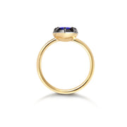 1ct Sapphire Heart set in our Georgian Inspired Gold Setting