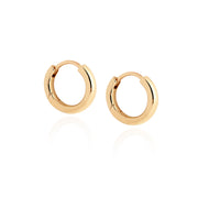 Handcrafted 9ct Solid Yellow Gold Pair of Hoops - Mini 12mm, Medium 15mm, Large 18mm