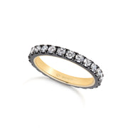 Black Gold Diamond Eternity Ring