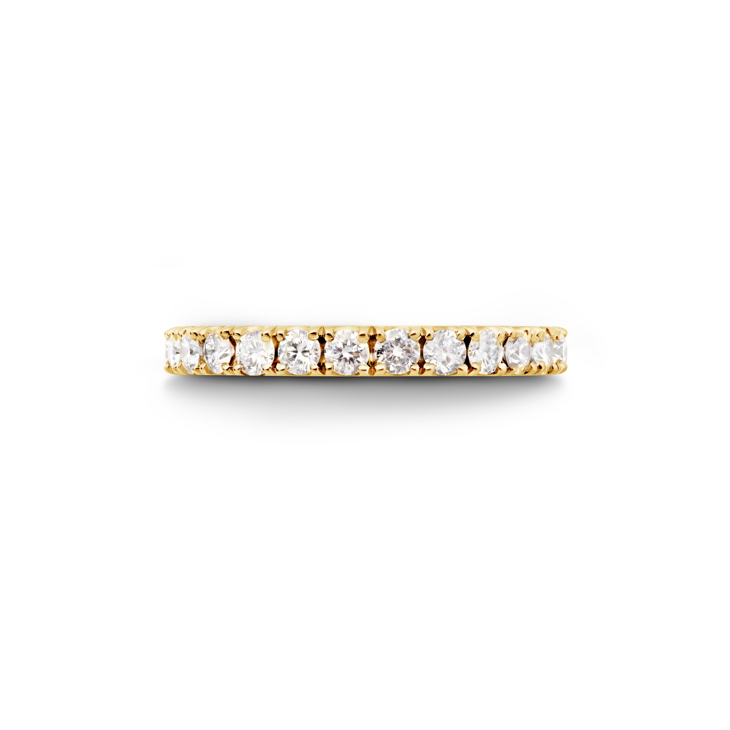 Georgian Inspired 18ct Yellow Gold Diamond Eternity Wedding Ring