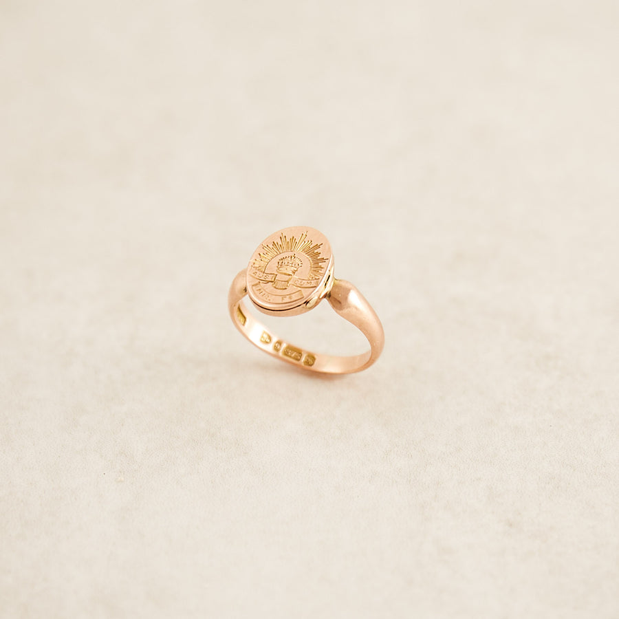 Locket-Style 9ct Rose Gold Ring