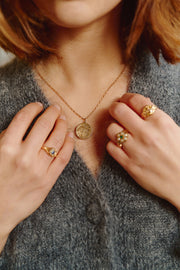 Victorian Four Leaf Clover Locket Pendant