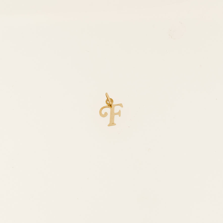 9ct Gold Light F Letter