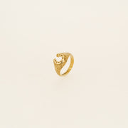 Eighties 9ct Gold Horseshoe Pinky Ring