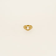 Eighties 9ct Gold Horseshoe Pinky Ring