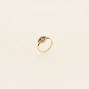 9ct Gold Sapphire & Diamond Ring