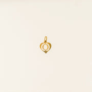 9ct Gold Heart O Letter
