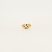 Diamond Half Moon Ring