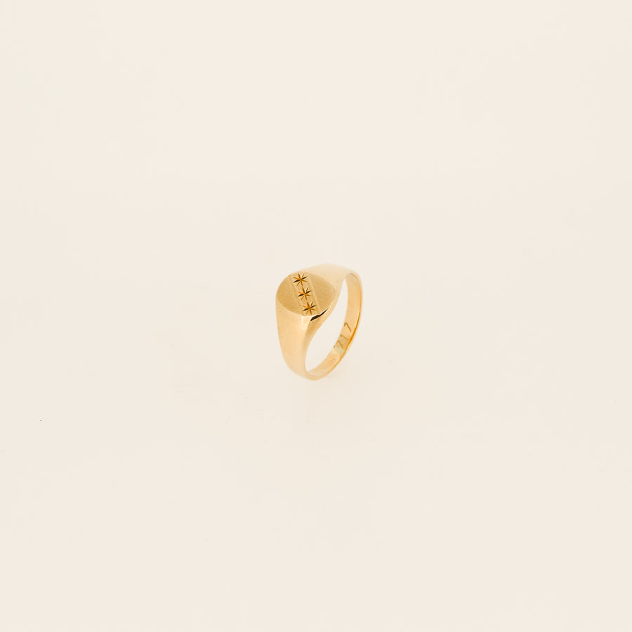 Sixties Star Signet Ring