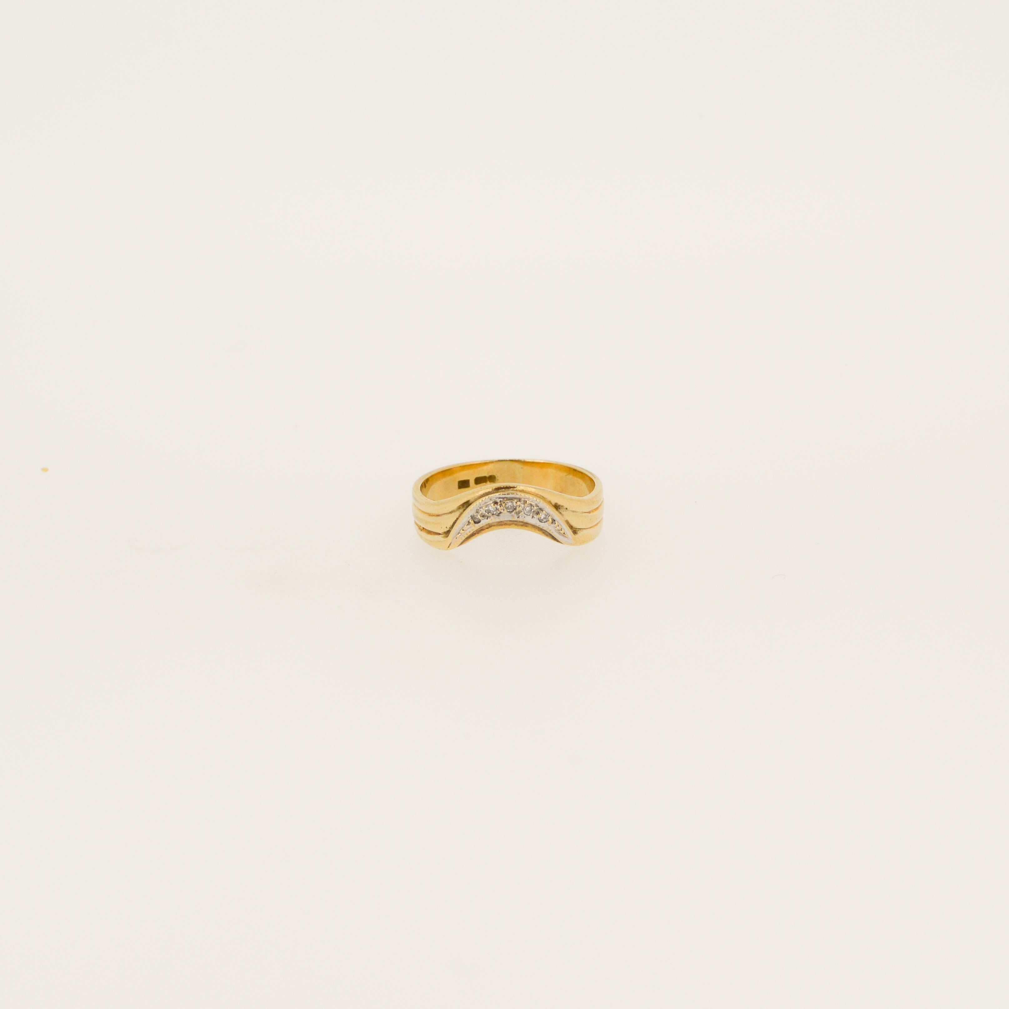 Diamond Half Moon Ring