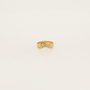Diamond Half Moon Ring
