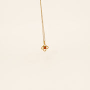 9ct Gold Coral Flower Necklace