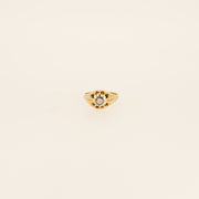 Seventies Diamond Signet Ring