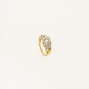 Plaited Diamond Ring