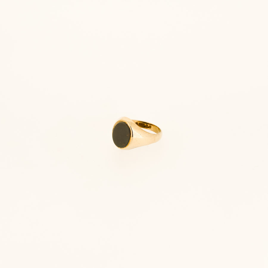 Seventies 9ct Gold Bloodstone Signet Ring