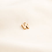 W Initial Gold Pendant