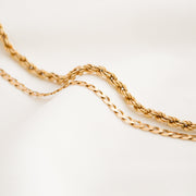 Rope-Style Gold Chain Bracelet