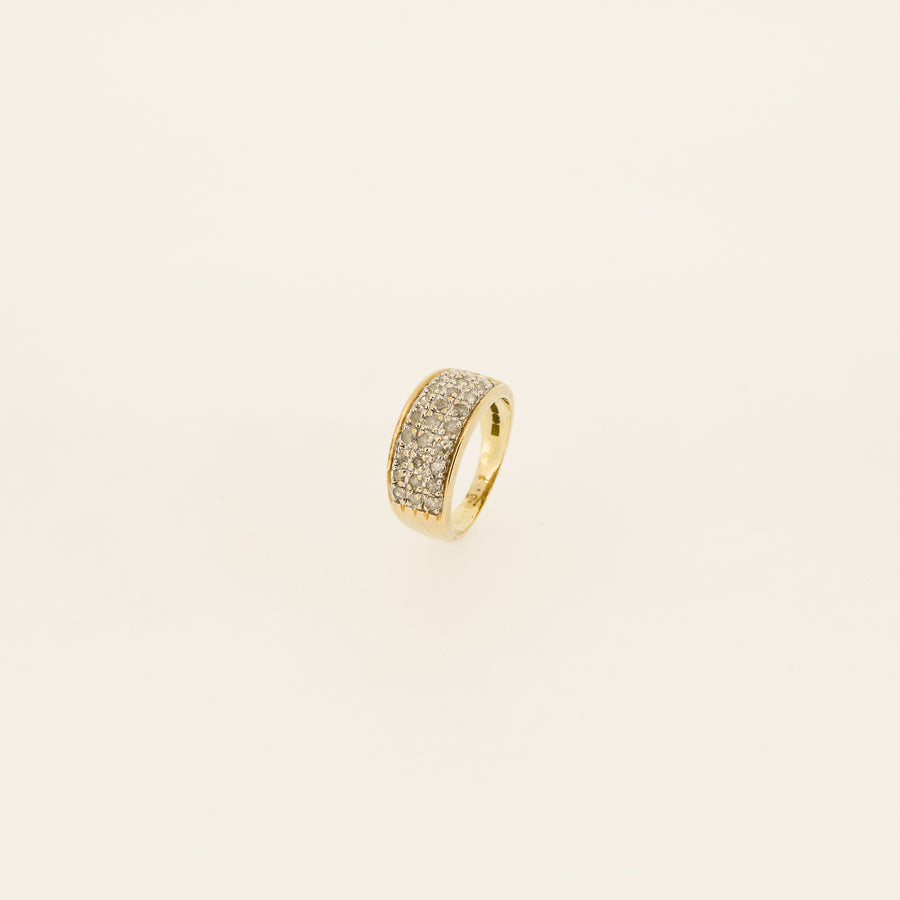 9ct Gold Diamond Pave Ring