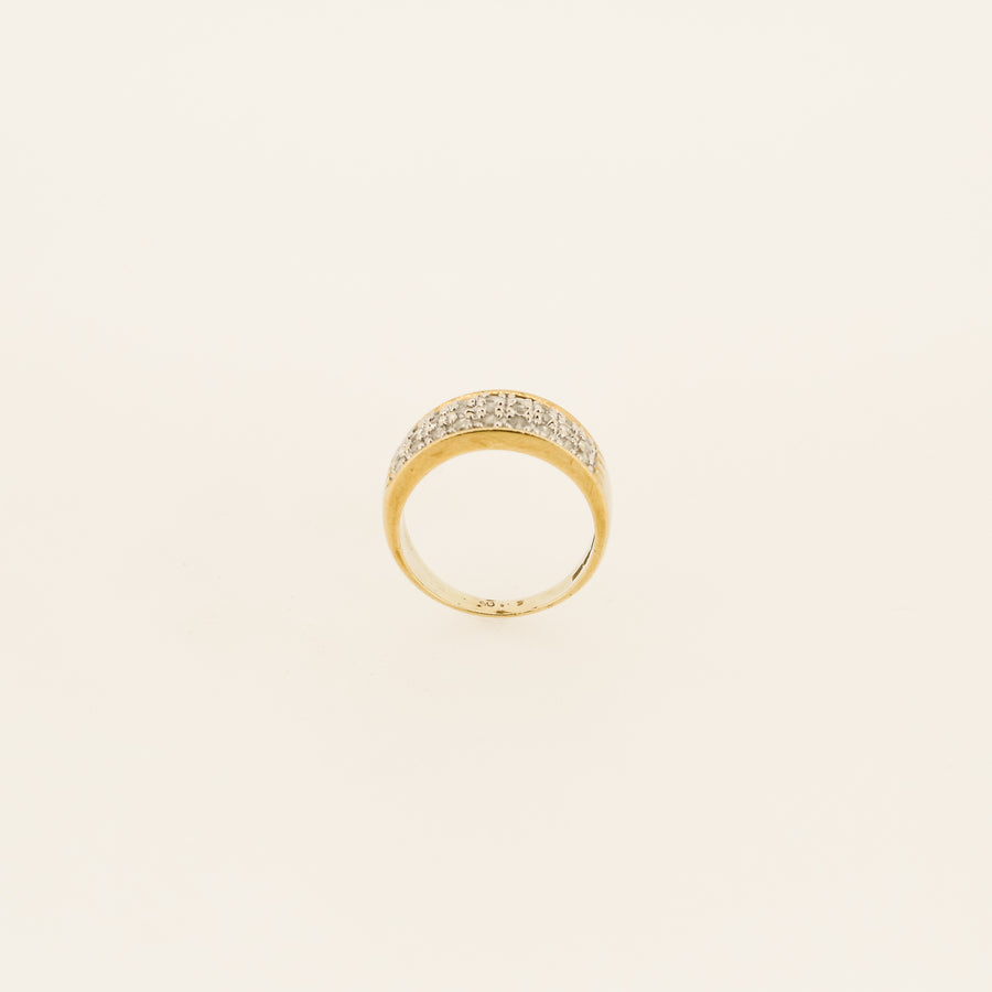 9ct Gold Diamond Pave Ring