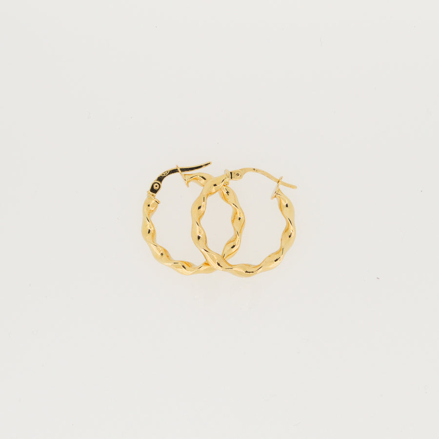 Twist Creole Earrings - 19mm