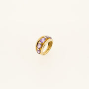 9ct Gold Amethyst 5 Stone Ring