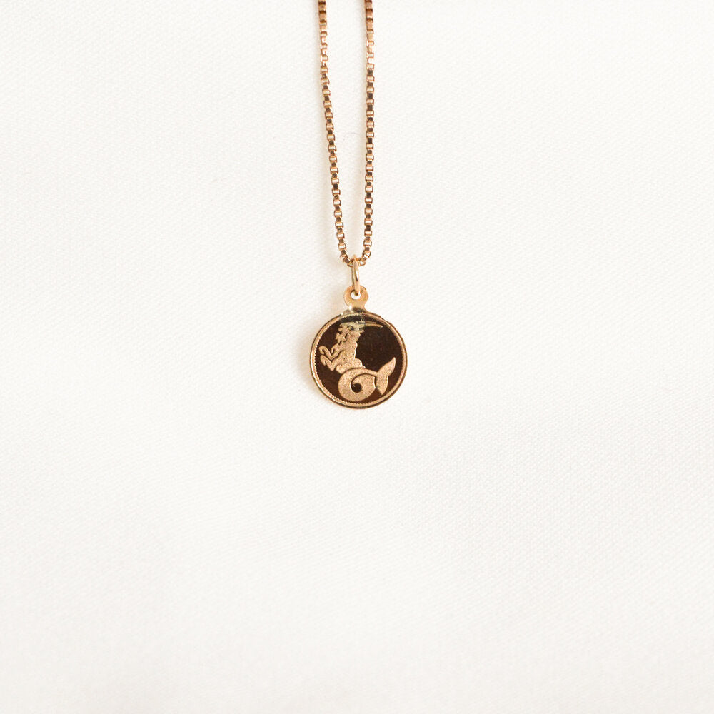 Capricorn gold deals pendant