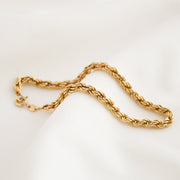Rope-Style Gold Chain Bracelet