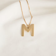 9ct Gold M Initial Necklace