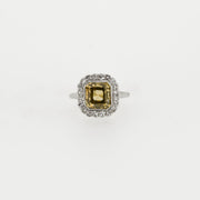 1940's Cognac Yellow Diamond Ring