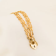 9ct Gold Gate Chain Vintage Bracelet
