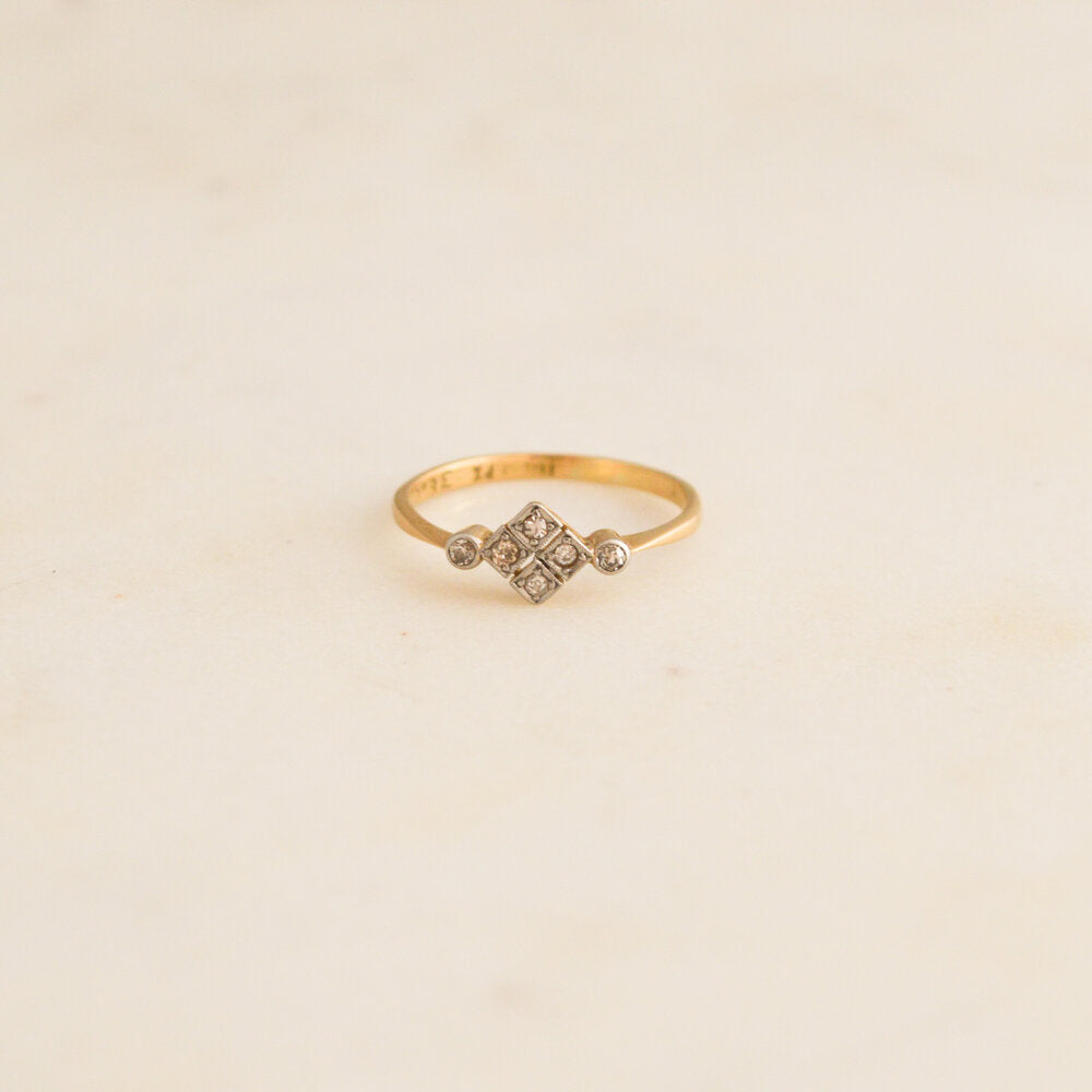 Art Deco Diamond and Platinum Ring