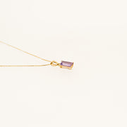 Amethyst and 9ct Gold February Birthstone Necklace