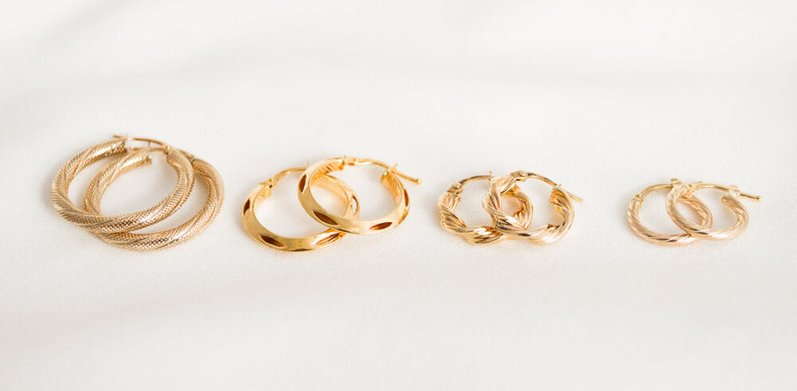 Mini Twisted Hoops - 15mm