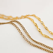Gold Curb Anklet