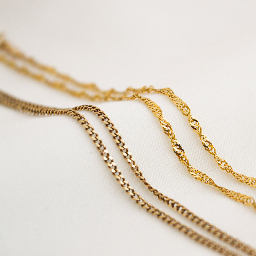 Twisted 9ct Gold Anklet