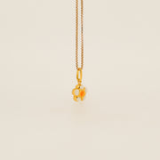 Enamel Daisy Pendant
