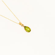 9ct Gold Peridot August Birthstone Necklace