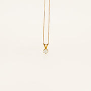 Opal and 9ct Gold October Birthstone Necklace