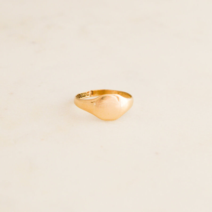 Plain Gold Signet Ring