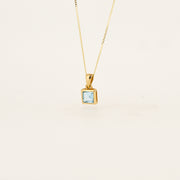 9ct Gold Topaz November Birthstone Necklace