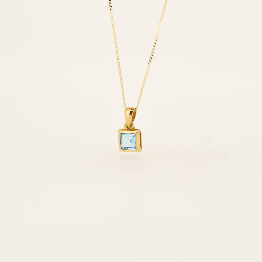 9ct Gold Topaz November Birthstone Necklace