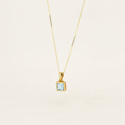 9ct Gold Topaz November Birthstone Necklace